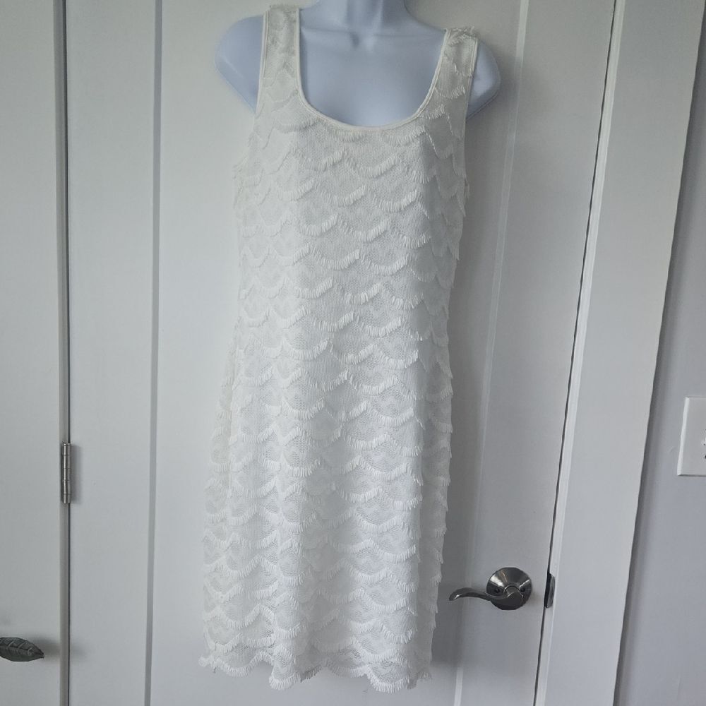 Guess Los Angeles Elegant White Dress